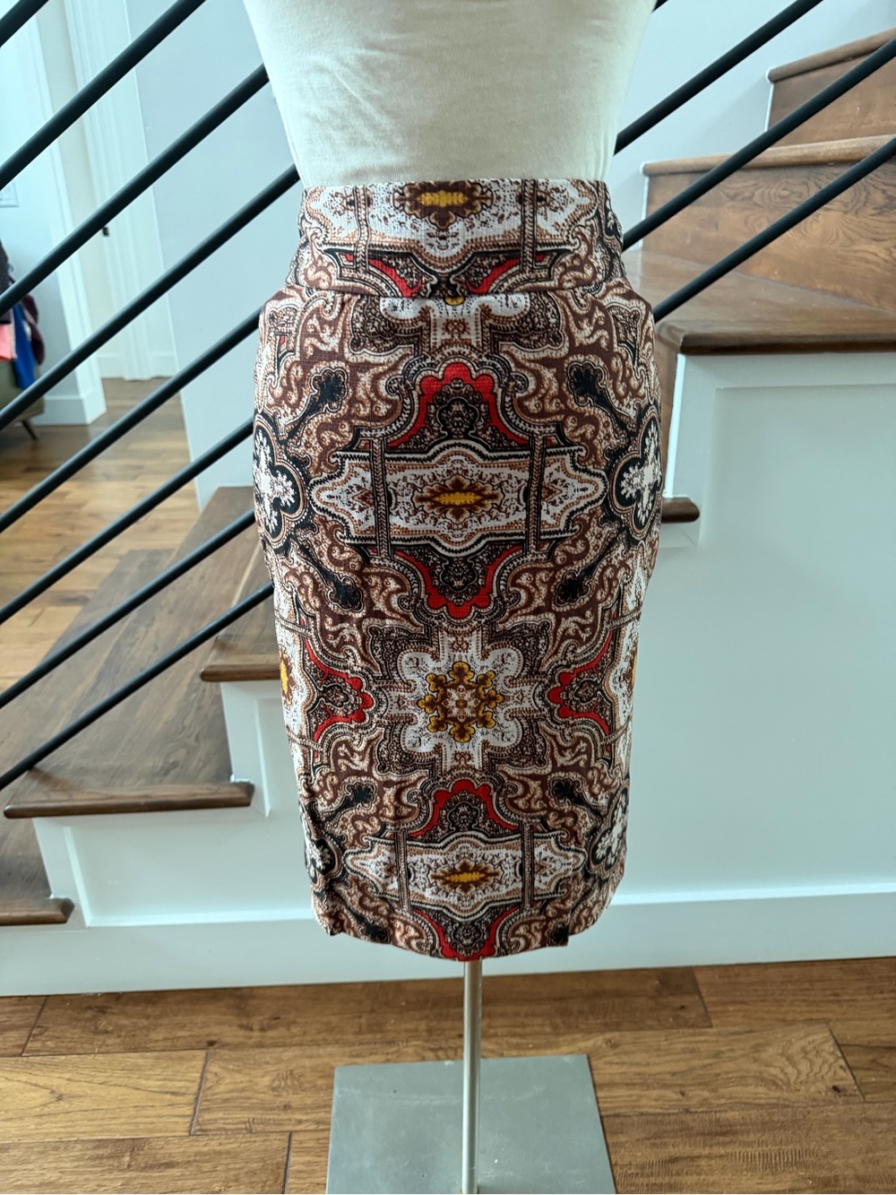 Charter Club Paisley-Print Pencil Skirt